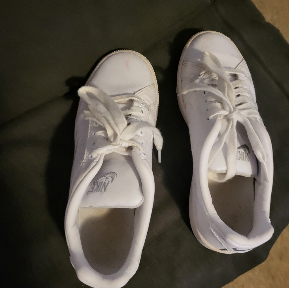 Nike White Lace-Up Sneakers